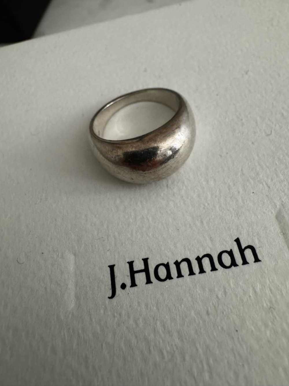 J.Hannah Smooth Silver Form Ring II - Picture 3 of 6